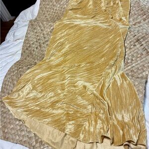 Gold Velvet Skirt by Free People